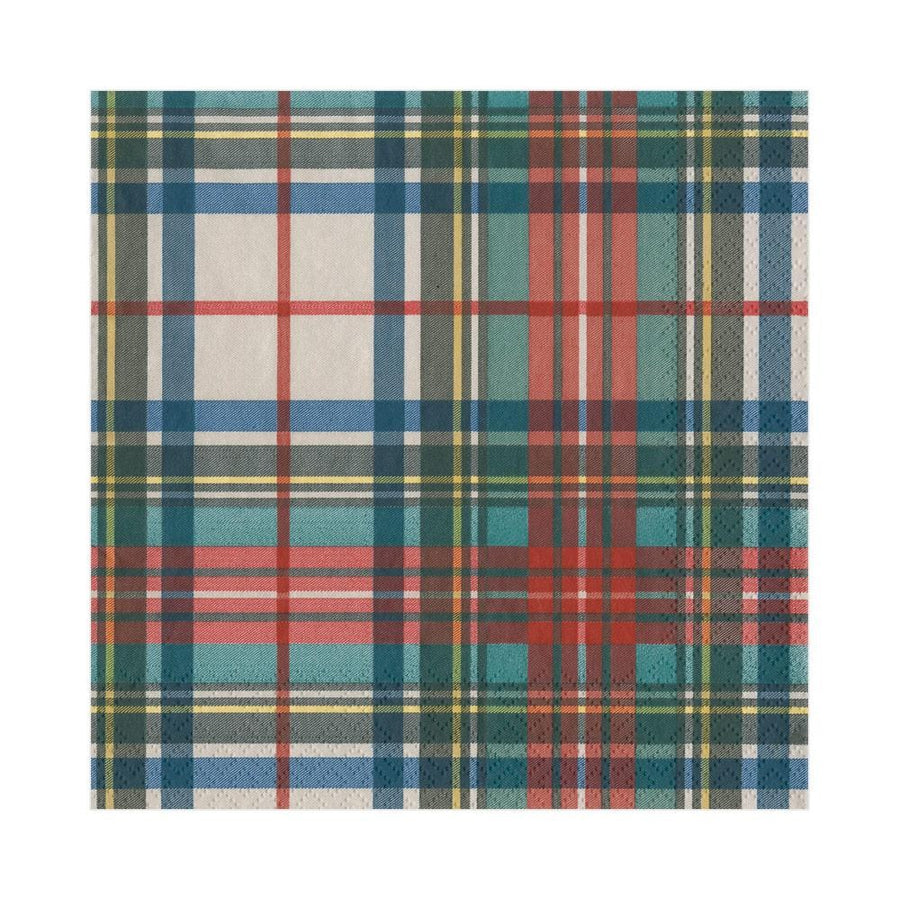 Paper Napkins (Cocktail):Dress Stewart Tartan