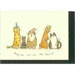 Card (Christmas): Two Bad Mice - Me-ow, Me-ow, Me-ow