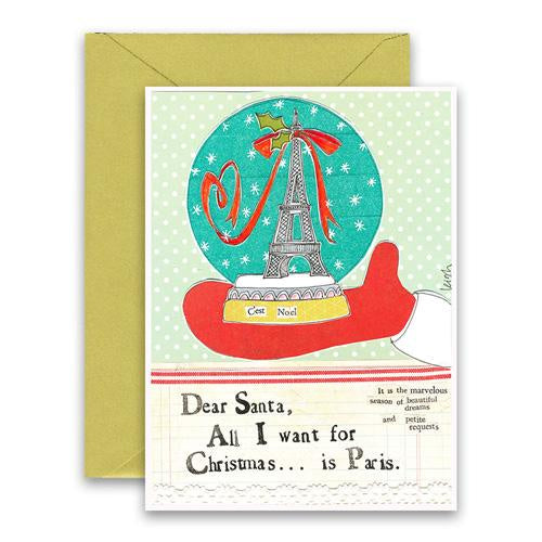 Card (Christmas Curly Girl): Dear Santa