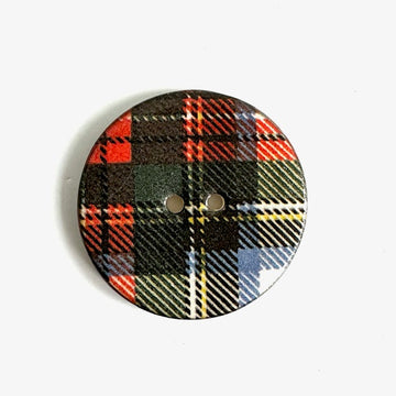 Ceramic Buttons: Tartan