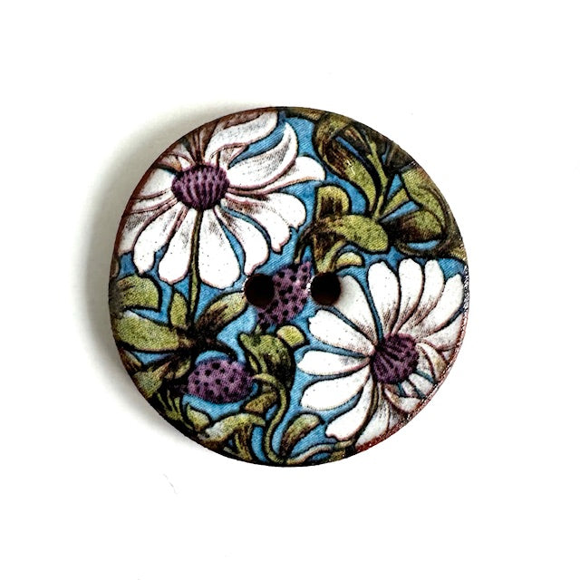 Ceramic Buttons: Morris Floral