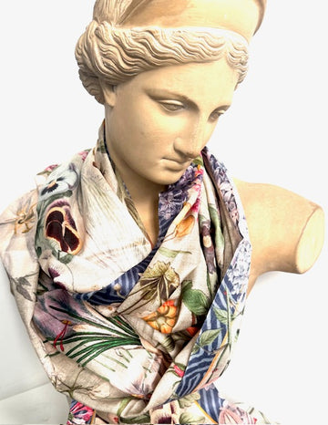 Scarf (silk):Cottage Garden