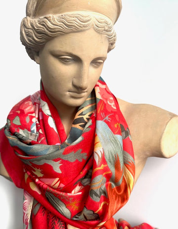 Scarf (Silk): Symphony in Floral