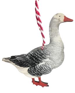 Wooden Decoration: Christmas Goose