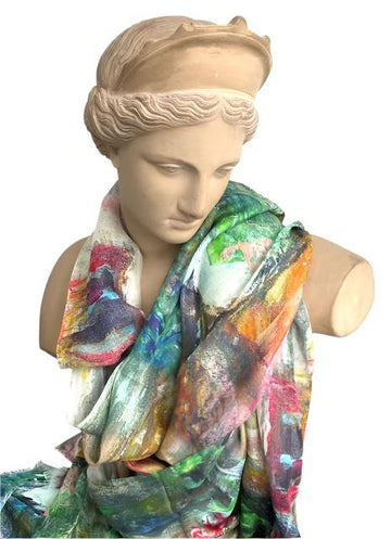 Scarf(Modal Silk): Palette Perfection