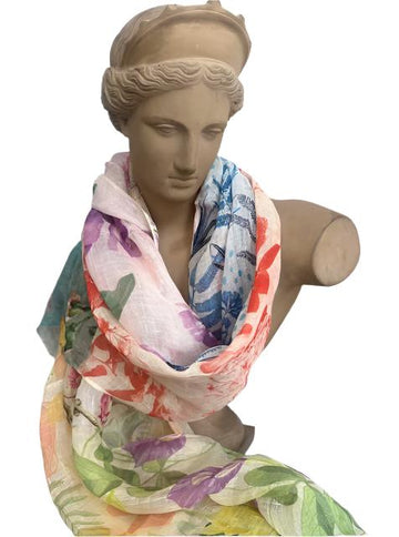 Scarf(Linen): Garden of Flowers