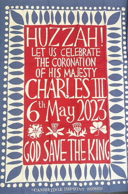 Tea Towel (Cambridge Imprint): Huzzah for the King