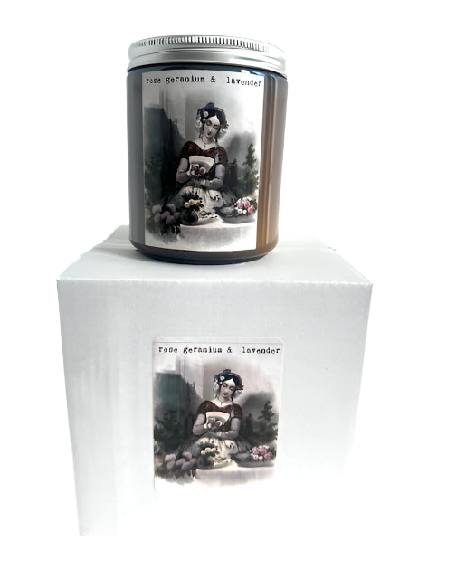Candle: Rose Geranium & Lavender
