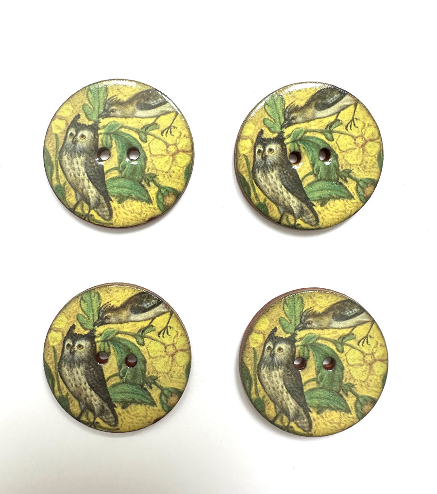Ceramic Buttons: Heritage Birds