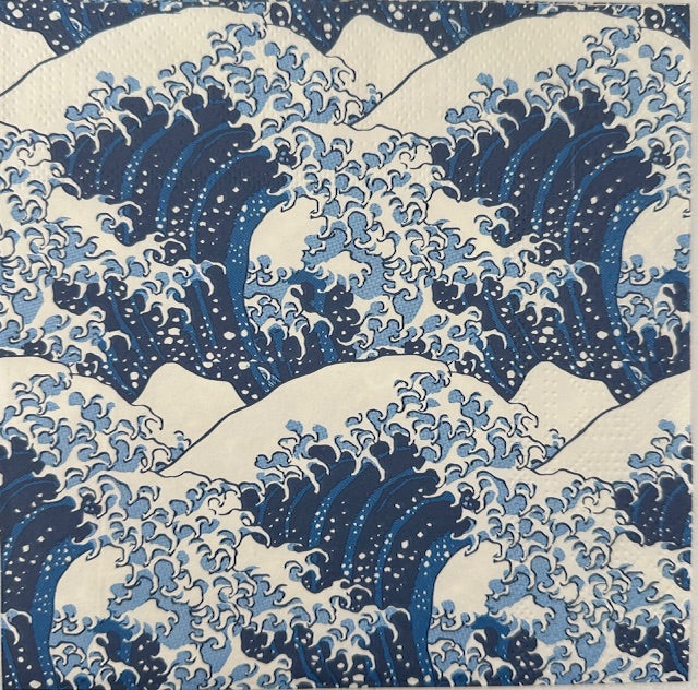 Paper Napkins (Lunch): Under the Wave