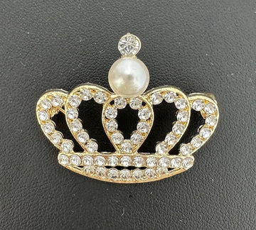 Crown Brooch: Pearl