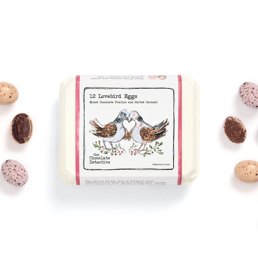 Chocolate: 12 Love Bird Eggs