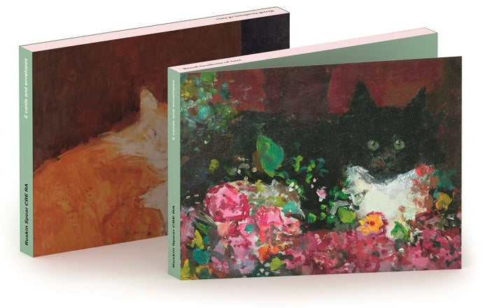 Card Set (Wallet): Cats and Flowers/ Ginger Cat