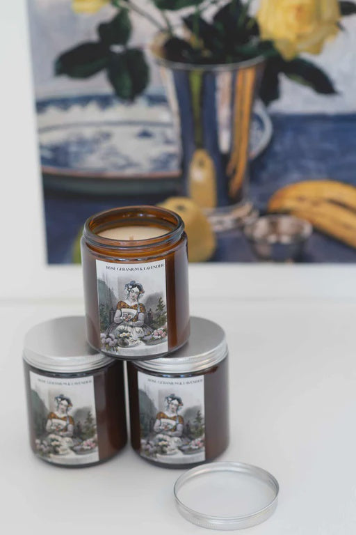 Candle: Rose Geranium & Lavender