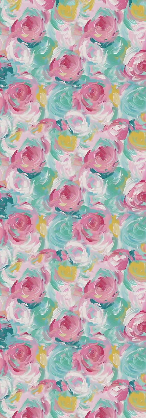 Scarf (Modal and Silk): Pastel Floral