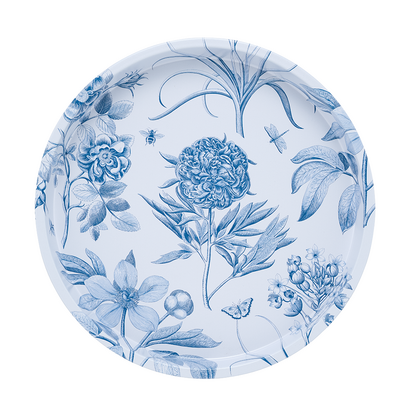 Tin Tray: Sanderson Etching & Roses