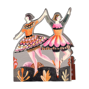 Card (Die-cut): Sarah Young - Dancers - tri-fold