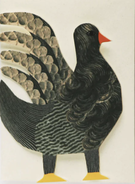 Card (Concertina): Chickens