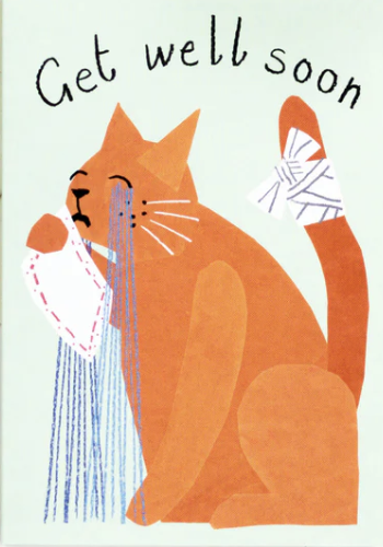 Card: Get Well Soon Cat