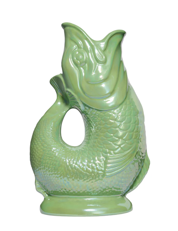 Gluggle Jug: Apple Green Lustre XL
