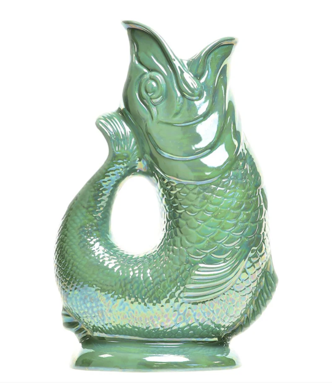 Gluggle Jug: Green Lustre XL