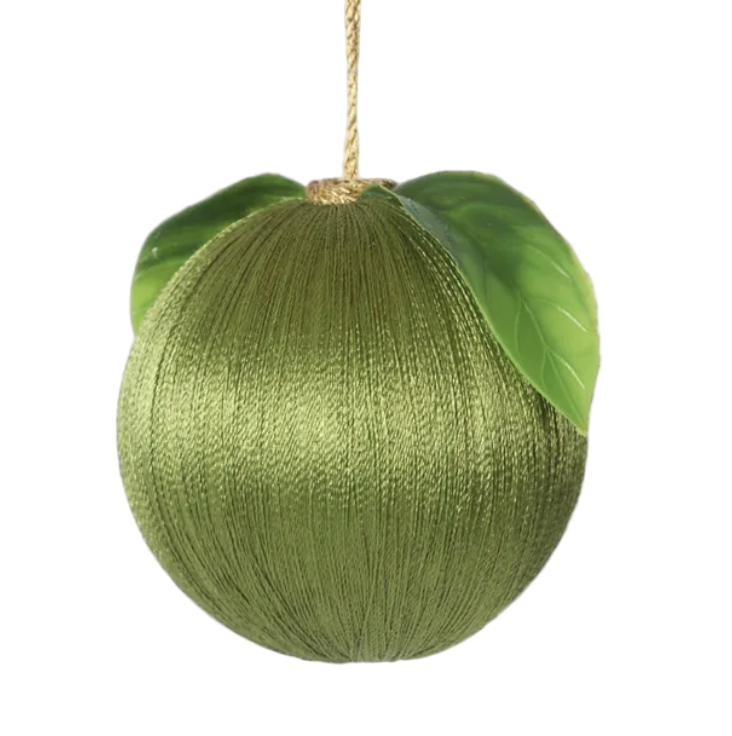 Silk Decoration: Olive Green