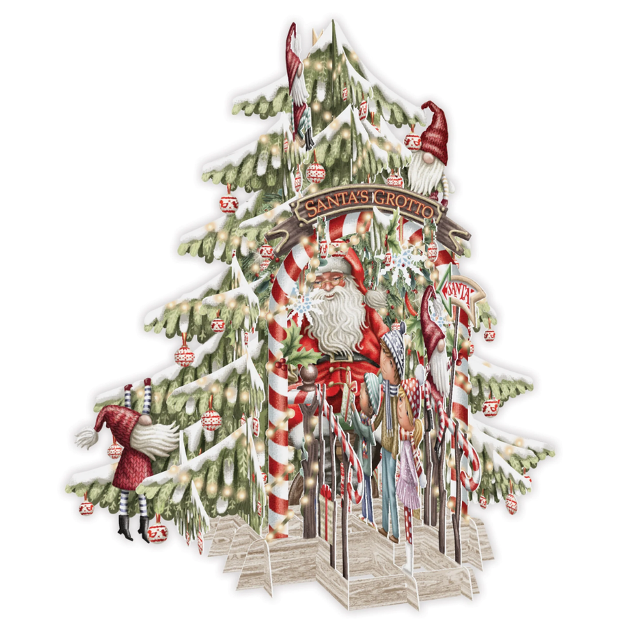 Card (3D Pop up): Christmas - Santa's Grotto