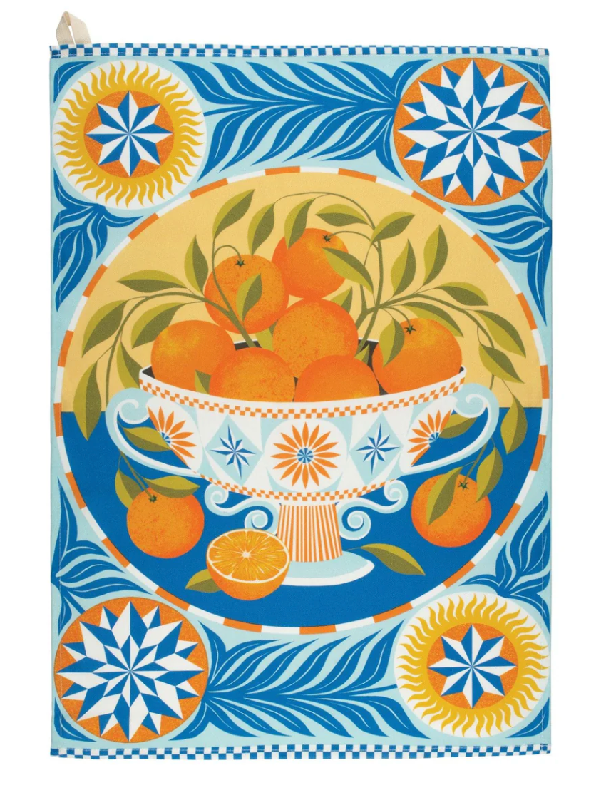 Tea Towel (Printer Johnson): Orange Bowl