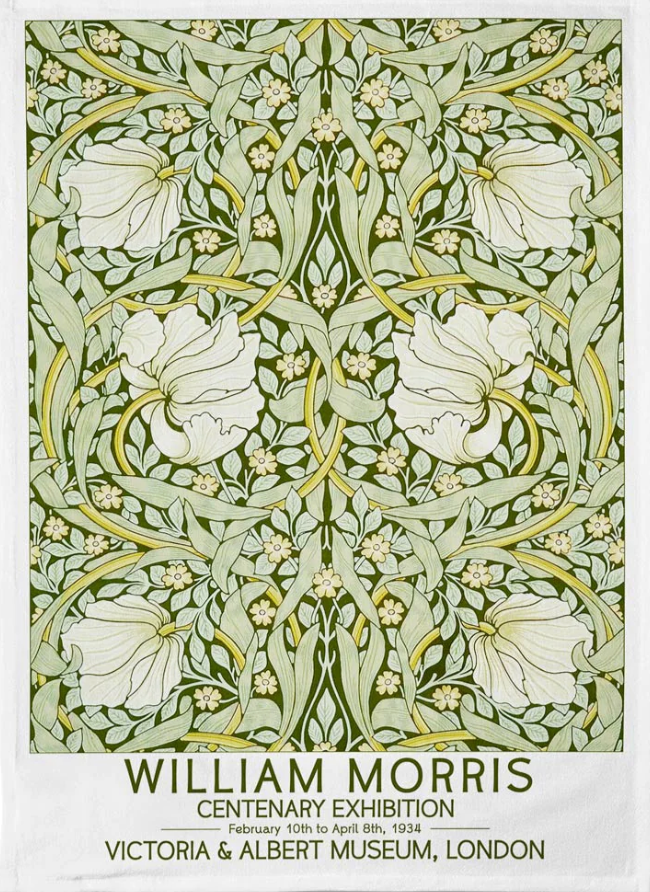 Tea Towel: William Morris Pimpernel