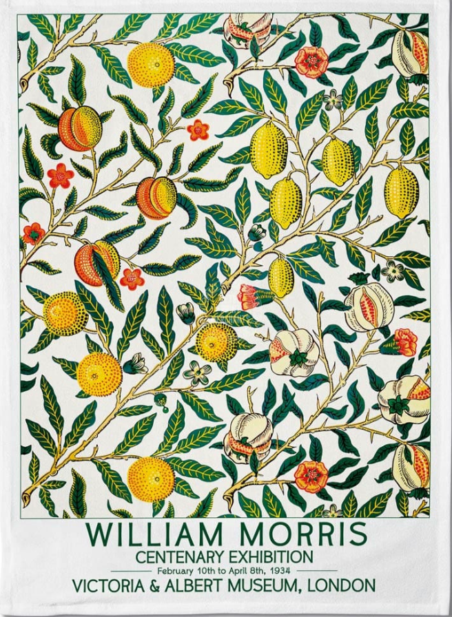 Tea Towel: William Morris Fruits