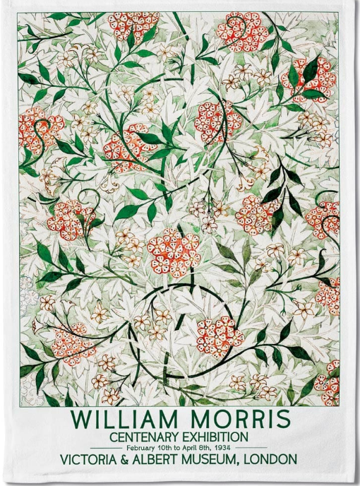 Tea Towel: William Morris Jasmine