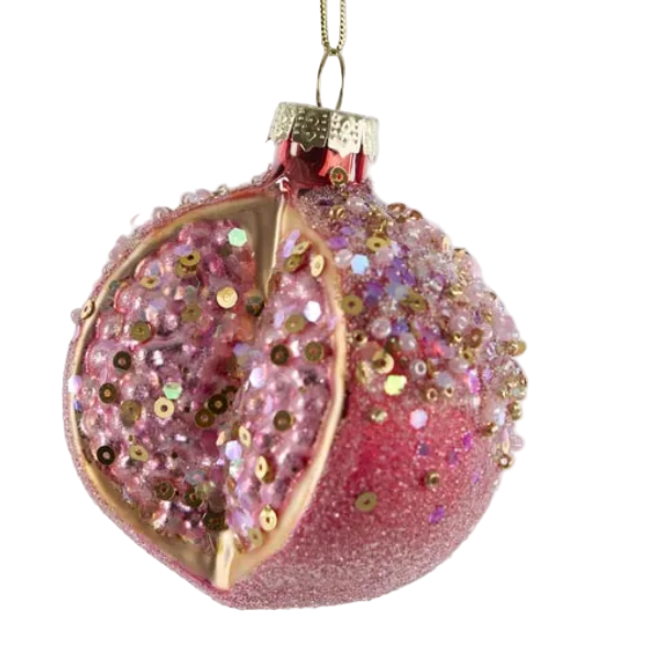 Glass Decoration: Sugar Pomegranate Set of 3