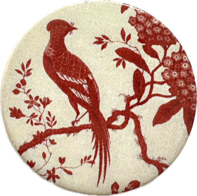 Ceramic Brooch: Warner Textile Bird of Paradise