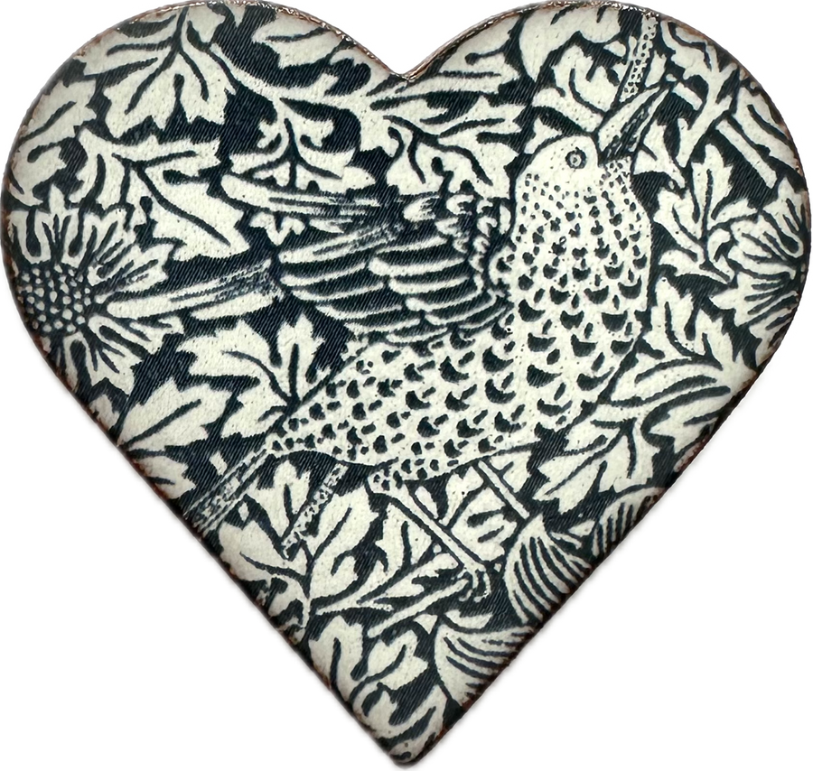 Ceramic Brooch: Heritage Morris Strawberry Thief