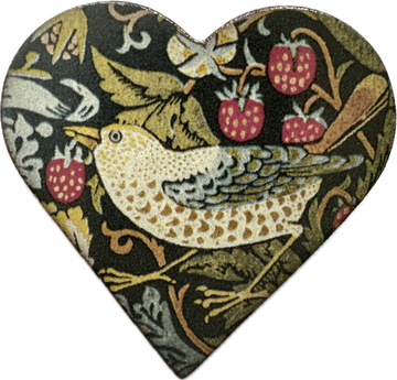 Ceramic Brooch: Morris Strawberry Thief
