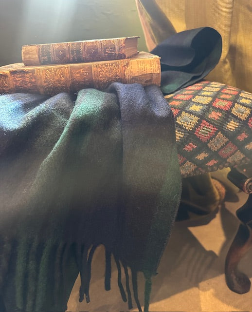 Herringbone Blanket Wrap: Blue