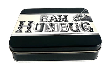 Tin : Small Rectangular Tin Bah Humbug
