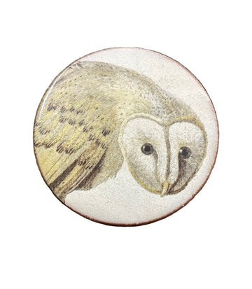 Ceramic Brooch: Heritage Barn Owl