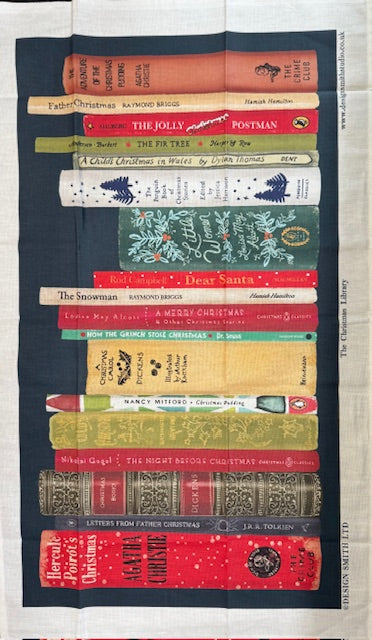 Tea Towel: The Christmas Library