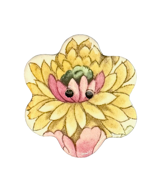 Ceramic Buttons: Chrysanthemum