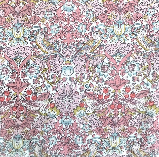 Liberty Print Handkerchiefs: Strawberry Thief Blush