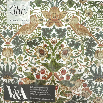 Paper Napkins (Lunch): V&A Strawberry Thief White