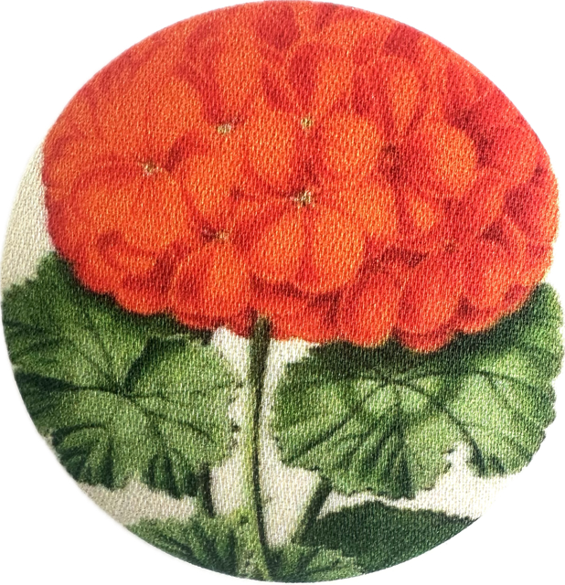 Brooch: Geranium