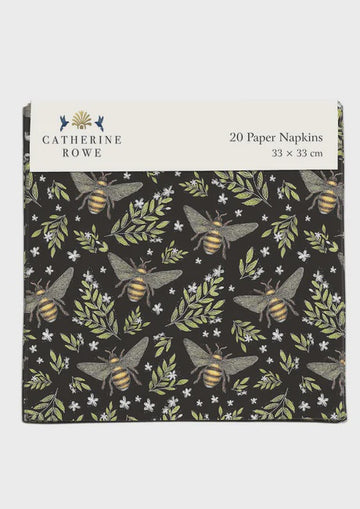 Paper Napkins (Lunch): Bee Pattern