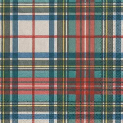 Paper Napkins (Lunch): Dress Stewart Tartan