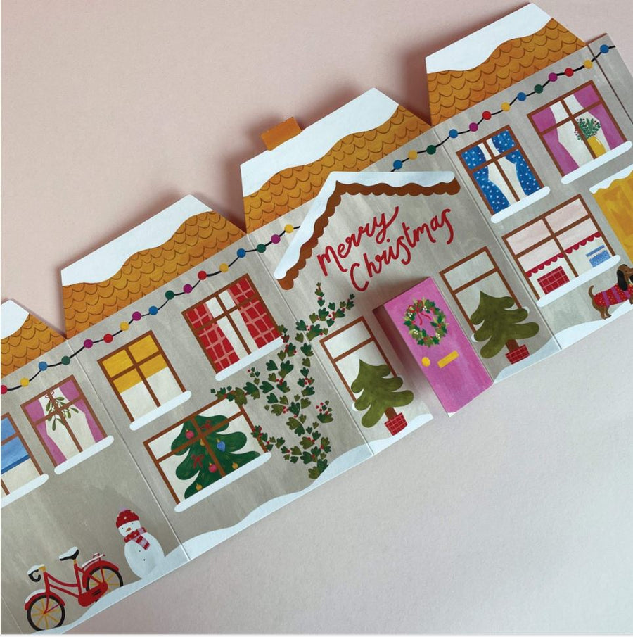Card (Christmas): 3D Fold Out Christmas House