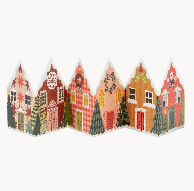 Card (Concertina): Christmas Houses