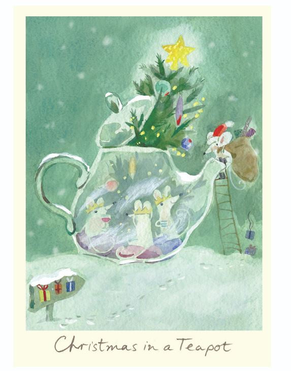 Card (Christmas) : Two Bad Mice - Christmas in a Teapot