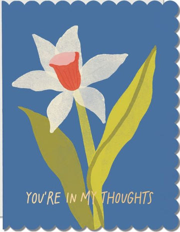 Card (Scalloped): Daffodil