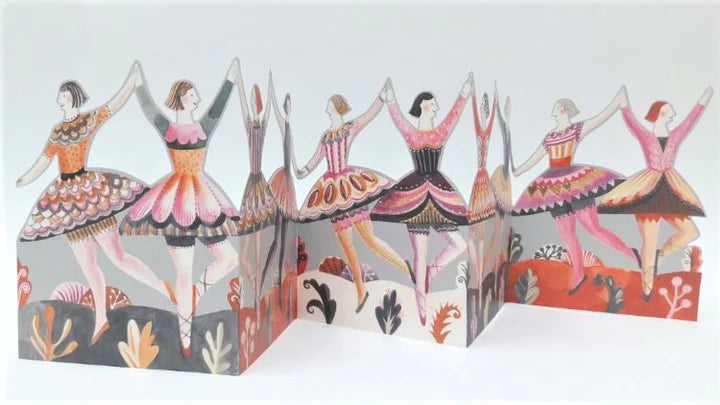 Card (Die-cut): Sarah Young - Dancers - tri-fold